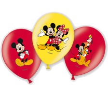 NEUTRAL Ballons Micky Maus 6 Stk. 999240 gelb, rot 27.5cm