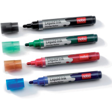 NOBO Liquid Ink Marker Blister 1901077 6 Farben
