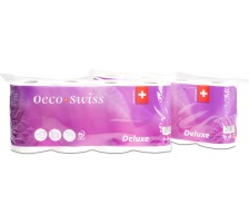 OECO SWIS Toilettenpapier Deluxe 1584403 4-lagig, 8 Rollen à 150 Blatt