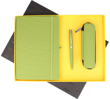 ONLINE Set Notizbuch + Stift + Etui 16919 Indian Summer Green