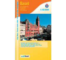 ORELL F. Stadtplan 905706758 Basel 1:15´000