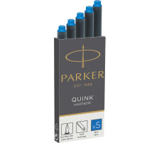 PARKER Tintenpatrone Quink Z 44 1950383 königsblau, abwaschbar 5 Stück
