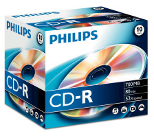 PHILIPS CD-R CR7D5NJ10 10er Jewel Case