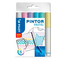 PILOT Marker Set Pintor F 1.0mm S60517467 6 Farben pastel