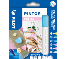 PILOT Marker Pintor Set Pastell M S6/051747 6 Stifte