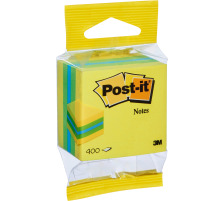 POST-IT Mini Cube 51x51mm 2012-L neon lemon 400 Blatt