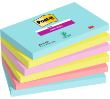 POST-IT Super Sticky Notes 127x76mm 6556SSCOS Cosmic 4 Farben 6x90 Blatt