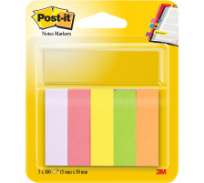 POST-IT Marker 15x50mm 670/5 5-farbig/5x100 Blatt