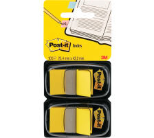 POST-IT Index Tabs 25,4x43,2mm 680-Y2 gelb/50 Tabs 2 Stück