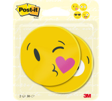 POST-IT Notes Gesicht 70x70mm BC2030EMO gelb 2x30 Blatt