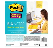 POST-IT Super Sticky Big Notes BN11-EU gelb, 30 Blatt 279x279mm