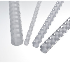 RENZ Plastikbinderücken 52mm A4 203215201 weiss, 21 Ringe 25 Stück