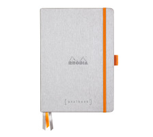 RHODIA Goalbook Notizbuch A5 118570C Hardcover silber 240 S.
