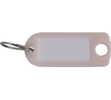 RIEFFEL Schlüssel-Anhänger A20965 weiss 100 Stück