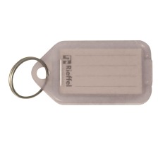 RIEFFEL Schlüsseletiketten 38x22mm KT1000TRA transparent 100 Stück