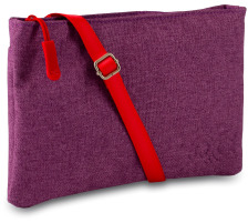 ROOST Handtasche 16x24x1mm 497628 elegant violet/vivid red