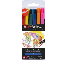 SAKURA Brush Pen Sakura XBR6B1 Set, 6 Farben