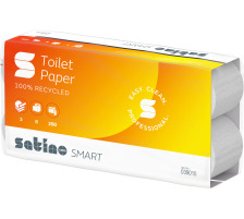 SATINO Toilettenpap. Satino Smart 039010 3-lagig, 8 Rollen, recycled