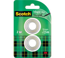 SCOTCH Magic Tape 810 19mmx7,5m 8-1975R2 transparent 2 Rollen