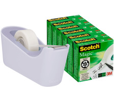 SCOTCH Tischabroller 19mmx33m C18-6L lavendel, inkl. 6 Magic Tape
