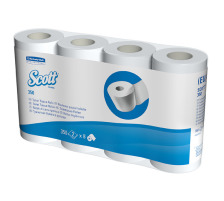 SCOTT Toilettenpapier weiss 18519 350 Blatt, 2-lagig 8 Stück