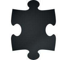 SECURIT Kreidetafel Puzzle FB-PUZZLE schwarz 40x30x1.6cm