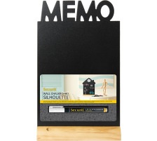 SECURIT Kreidetafel MEMO FBT-MEMO schwarz 34.5x21x6cm