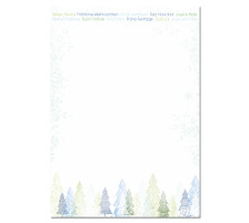 SIGEL Weihnachts-Papier Trees A4 DP090 Feinpapier, 90 g 25 Blatt