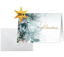 SIGEL Weihnachtskarten A6 DS086 Weihnachtsgesteck 25 Stück
