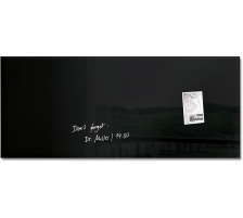 SIGEL Glas-Magnetboard GL240 schwarz 1300x550x15mm