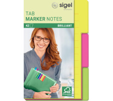 SIGEL TabMarker Notes HN206 3 Farben 98x148mm