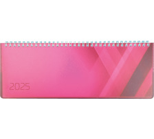 SIMPLEX Querkalender Colors 2025 40657.25 1W/2S pink ML 29x10.5cm