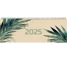 SIMPLEX Pultkalender Graspapier 2025 40658.25 1W/2S farbig ML 29x10.5cm