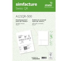 SIMPLEX Simfacture Swiss QR FSC A4 A121QR-50 universal, 90g 500 Blatt