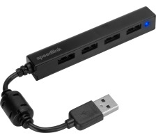 SPEEDLINK SNAPPY SLIM USB HUB 2.0 SL140000B 4-Port black