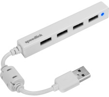 SPEEDLINK SNAPPY USB Slim Hub 2.0 SL140000W 4-port, passive, white