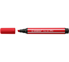 STABILO Fasermaler Pen 68 MAX 2+5mm 768/48 karminrot