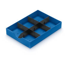 STYRO System-Schublade Styrodoc 268-405.3 mit Unterteilung, blau