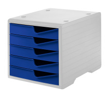 STYRO Styroswingbox 275843035 blau/grau 5 Schubladen