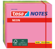 TESA Neon Notes 75x75mm 560040000 3 Farben ass. 6x80 Blatt