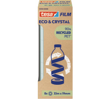 TESA Tesafilm eco&crystal 33mx19mm 59044-000 Klebeband 8 Stück