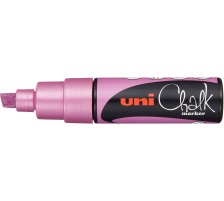 UNI-BALL Chalk Marker 8mm PWE-8K PI Metallic rosa