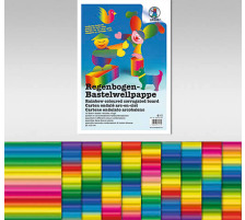 URSUS Regenbogen-Karton 23x33cm 9280099 farbig ass. 10 Blatt