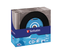 VERBATIM CD-R Slim 80MIN/700MB 43426 52x Vinyl 10 Pcs
