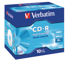 VERBATIM CD-R Jewel 90MIN/800MB 43428 48x 10 Pcs