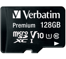 VERBATIM Micro SDXC Card 128GB 44085 with Adapter Class 10. UHS 1