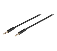 VIVANCO Kabel Audio 45516 3,5-mm-Klinkenstecker, 1m