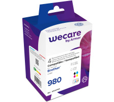 WECARE Multipack rebuilt CMYBK LC-980VAL z.Brother DCP-165C 14/3x9ml