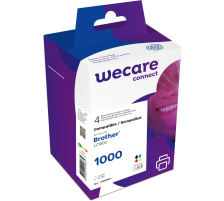 WECARE Multipack rebuilt CMYBK LC1000VAL z.Brother DCP-130 1x22/3x13ml
