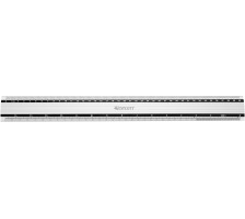 WESTCOTT Aluminium Lineal 40cm E-1019200 cm/inch Scala